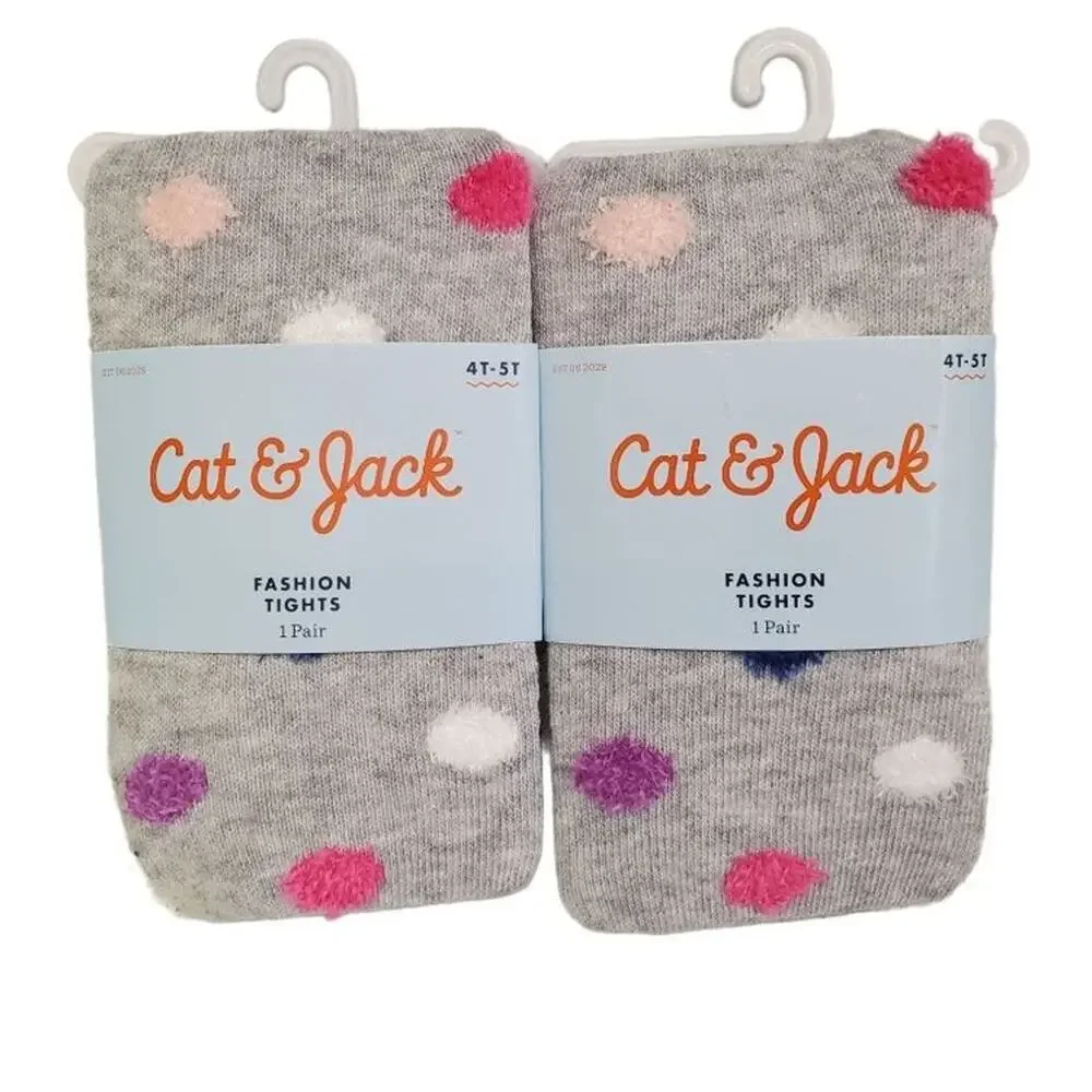Baby Girls Polka Dot Tights 2 pack 6 to 12 Months Cat and Jack Polka Dots